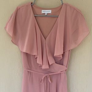 Piper & Scoot flutter sleeve wrap midi dress. New without tags.
